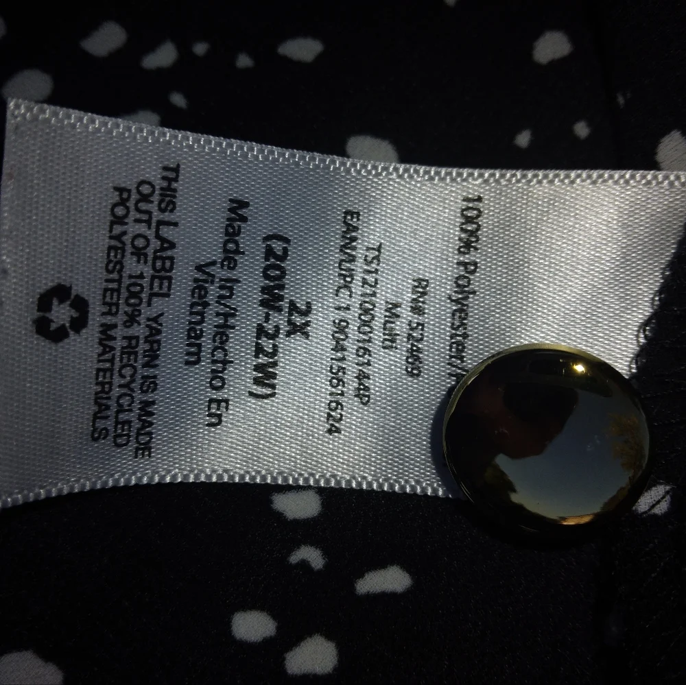 Terra sky Black & white tunic - Picture 4 of 6